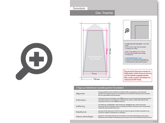 Product Bild glas-troph__e_obelisk_klein__11_0_x_18_0_cm_mit_einseitiger_lasergravur