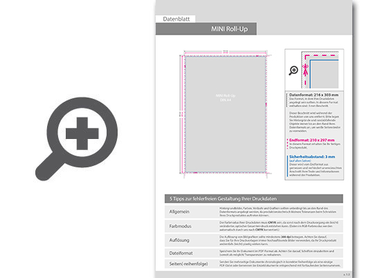 Product Bild hochwertiges_mini_roll-up_a4__inklusive_druck_und_versand