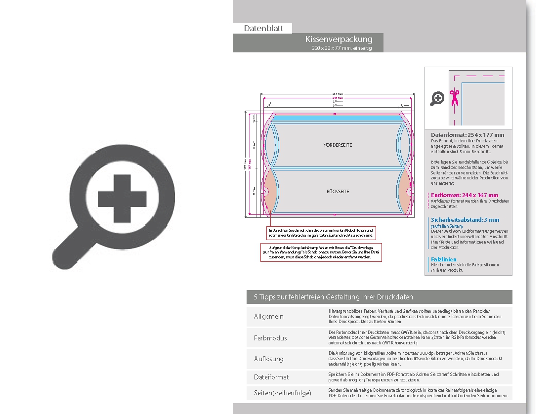 Product Bild kissenverpackung_(22_cm_x_2_2_cm_x_7_7_cm)_einseitig_bedruckt_5_0-farbig_(cmyk_+_sonderfarbe)
