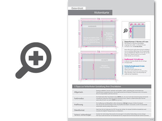 Product Bild klapp-visitenkarten_hoch_5_5_farbig_mit_beidseitig_partieller_uv-lackierung_-_rillung_au__ermittig___beidseitig_bedruckt_(cmyk_4-farbig_+_1_silber-sonderfarbe)